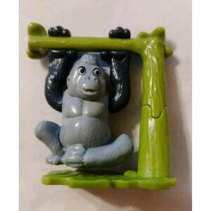 Kinder Surprise Gray Swinging Gorilla Kid's Flip Toy Miniature
